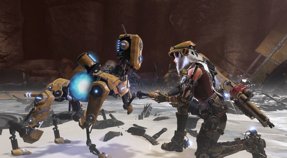 ReCore Joule and Mack Interacting